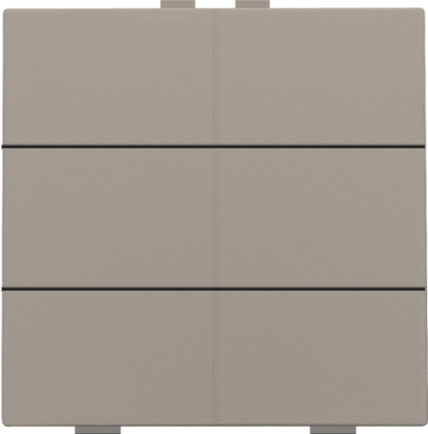 Niko - Zesvoudige drukknop voor Niko Home Control, bronze coated - 123-51006