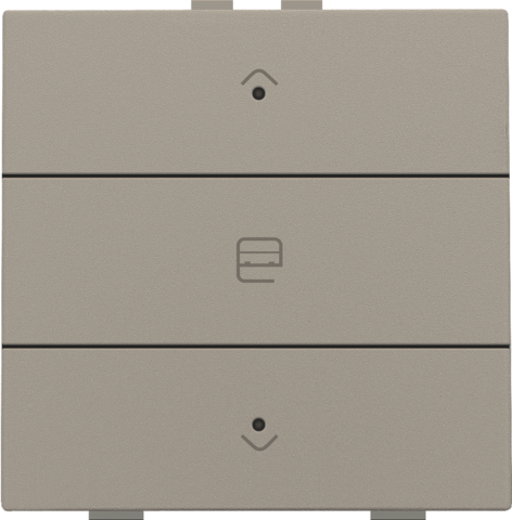 Niko - Enkelvoudige motorsturingsbediening met led voor Niko Home C - 123-52033