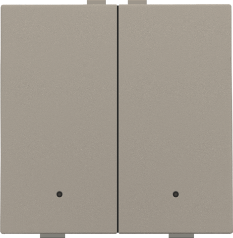 Niko - Tweevoudige drukknop met leds en comfortsensoren voor Niko H - 123-52202
