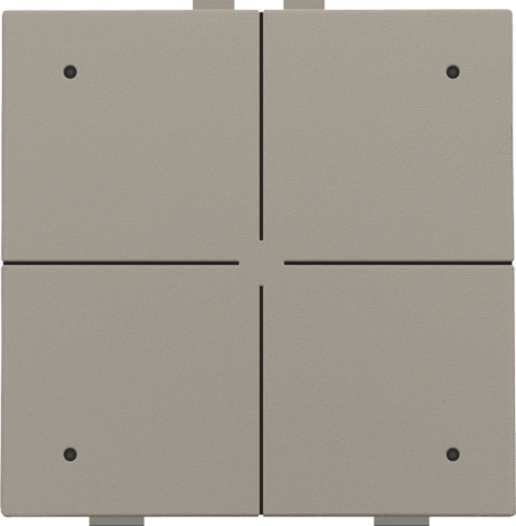 Niko - Viervoudige drukknop met leds en comfortsensoren voor Niko H - 123-52204