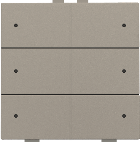 Niko - Zesvoudige drukknop met leds en comfortsensoren voor Niko Ho - 123-52206