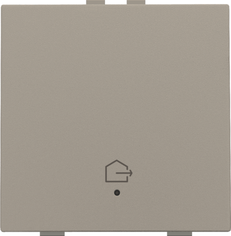 Niko - Enkelvoudige drukknop met led en comfortsensoren voor Niko H - 123-52921