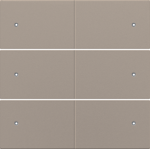 Niko - Afwerkingsset voor 6 voudige potentiaalvrije drukknop, 24 V, - 123-60150