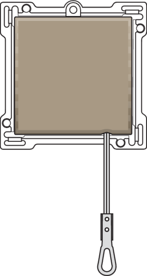 Niko 123-63906: Afwerkingsset voor trekdrukknop, bronze coated - Image 2