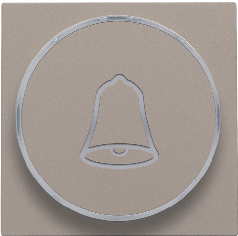 Niko - Afwerkingsset met doorschijnende ring met belsymbool voor dr - 123-64007