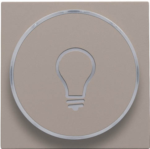 Niko - Afwerkingsset met doorschijnende ring met lampsymbool voor d - 123-64008