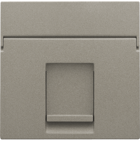 Niko - Centraalplaat data 1x RJ, bronze coated - 123-65100
