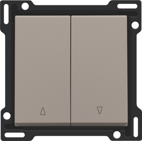 Niko - Afwerkingsset voor tweevoudige rolluikdrukknop, bronze coate - 123-65914