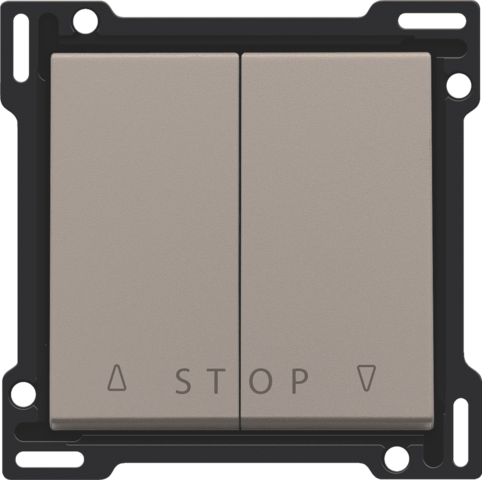 Niko - Afwerkingsset voor tweevoudige rolluikdrukknop voor elektron - 123-65918