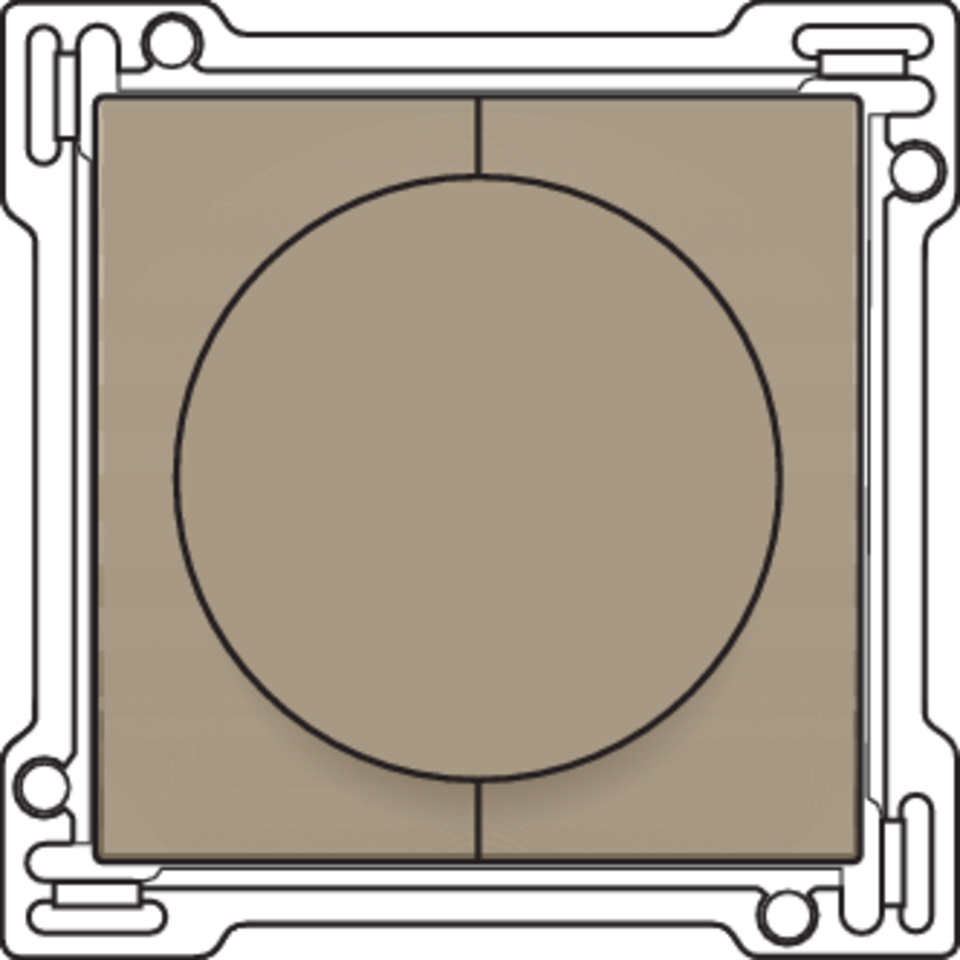 Niko 123-65936: Afwerkingsset 1-2-3 voor draaischakelaar voor motoren, bronze coated - Image 2