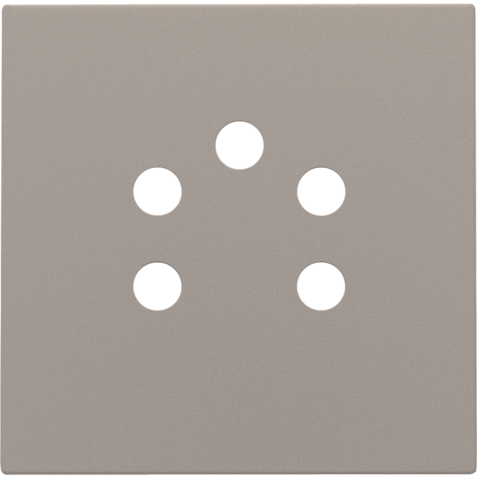 Niko - Afwerkingsset voor 5 polige telefooncontactdoos, bronze coat - 123-69001
