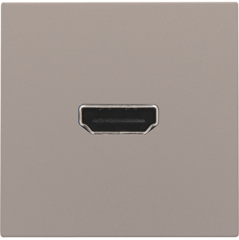 Niko - Afwerkingsset met HDMI naar HDMI aansluiting, bronze coated - 123-69417
