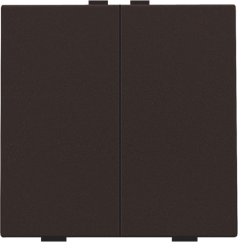 Niko - Tweevoudige drukknop voor Niko Home Control, dark brown coat - 124-51002