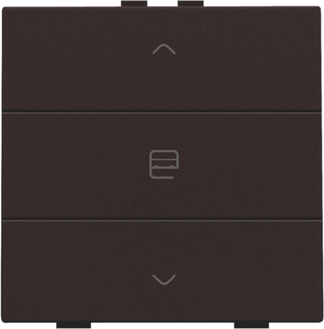 Niko - Enkelvoudige motorbediening voor Niko Home Control, dark bro - 124-51033