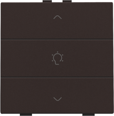 Niko - Enkelvoudige dimbediening voor Niko Home Control, dark brown - 124-51043