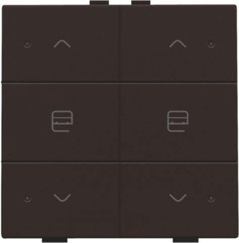 Niko - Dubbele motorsturingsbediening met led voor Niko Home Contro - 124-52036