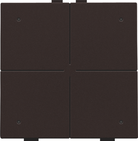 Niko - Viervoudige drukknop met leds en comfortsensoren voor Niko H - 124-52204