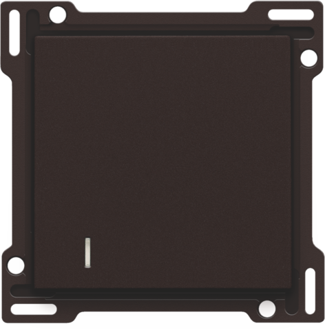 Niko - Afwerkingsset voor hotelkaartschakelaar, dark brown coated - 124-61901