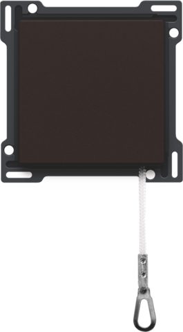 Niko - Afwerkingsset voor trekdrukknop, dark brown coated - 124-63906