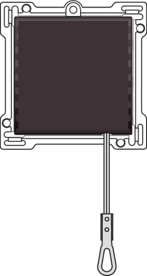Niko 124-63906: Afwerkingsset voor trekdrukknop, dark brown coated - Image 2