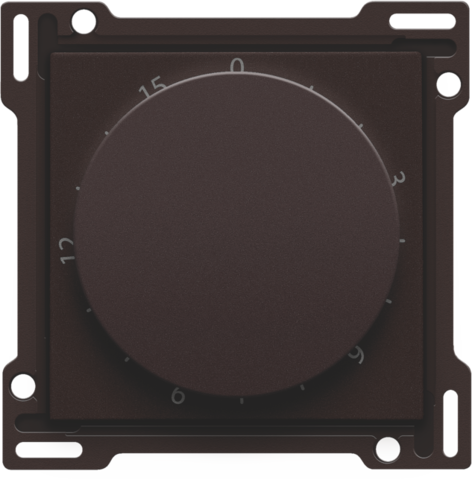 Niko - Afwerkingsset voor timer regelbaar tot 15 min., dark brown c - 124-64806