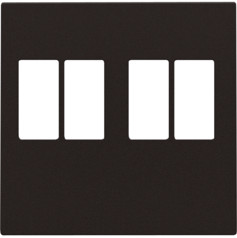Niko - Afwerkingsset voor tweevoudige luidsprekeraansluiting, dark - 124-69701