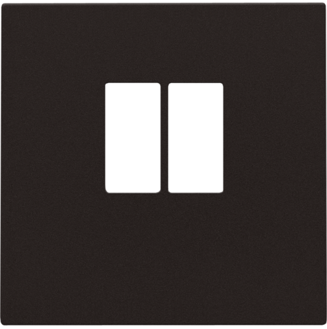 Niko - Afwerkingsset voor enkelvoudige luidsprekeraansluiting, dark - 124-69801