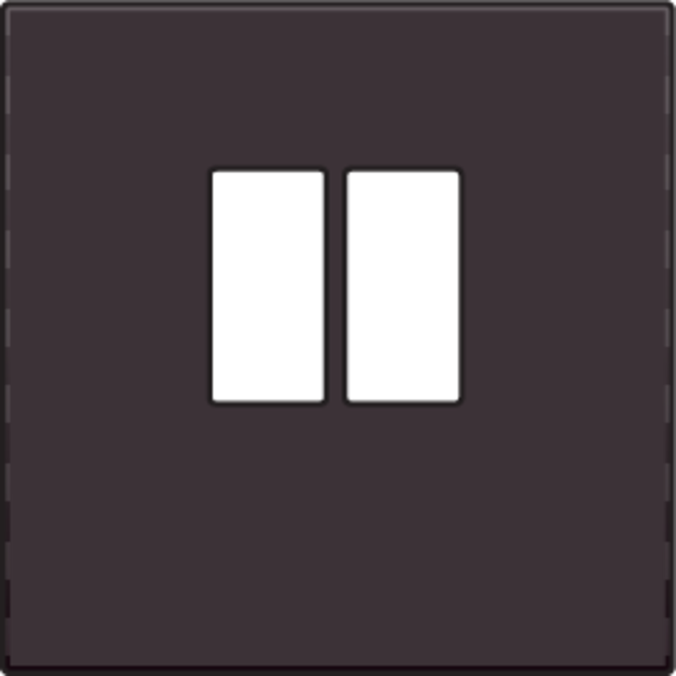 Niko 124-69801: Afwerkingsset voor enkelvoudige luidsprekeraansluiting, dark brown coated - Image 2