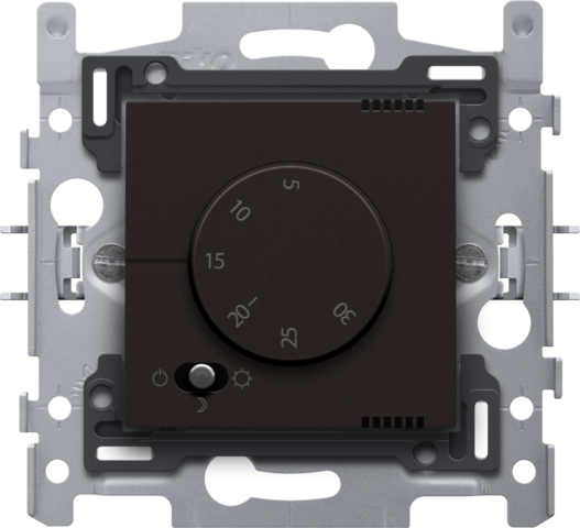 Niko - Elektronische thermostaat, dark brown coated - 124-88000