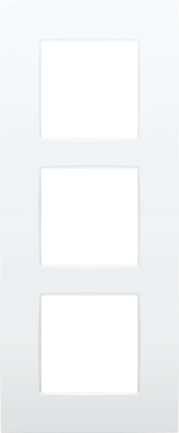 Niko - Drievoudige afdekplaat, 60 mm centerafstand, verticaal, - 137-76300