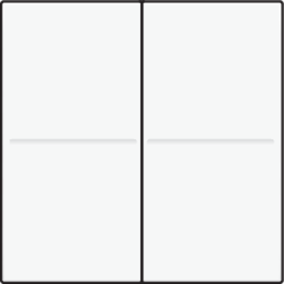 Niko 154-00007: Tweevoudige toets voor draadloze schakelaar of drukknop met 4 bedieningsknoppen, white coated - Image 2