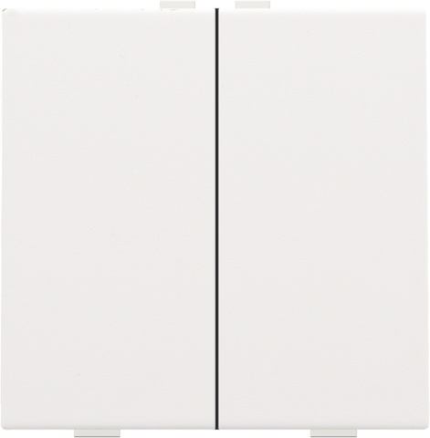 Niko - Tweevoudige drukknop voor Niko Home Control, white coated - 154-51002