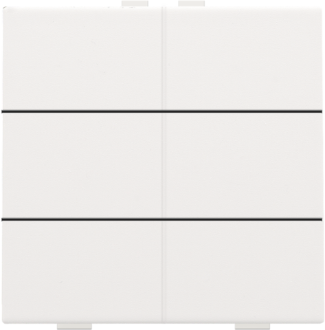 Niko - Zesvoudige drukknop voor Niko Home Control, white coated - 154-51006