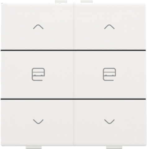 Niko - Dubbele motorsturingsbediening voor Niko Home Control, white - 154-51036