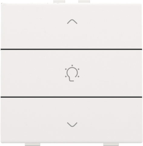 Niko - Enkelvoudige dimbediening voor Niko Home Control, white coat - 154-51043