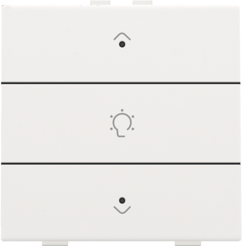 Niko - Enkelvoudige dimbediening voor Niko Home Control met leds, w - 154-52043