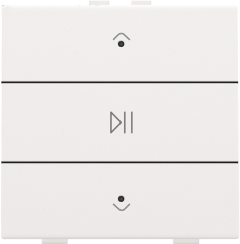 Niko - Enkelvoudige audiobediening met leds voor Niko Home Control, - 154-52073