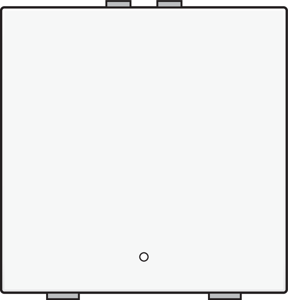 Niko 154-52201: Enkelvoudige drukknop met led en comfortsensoren voor Niko Home Control, white coated - Image 2