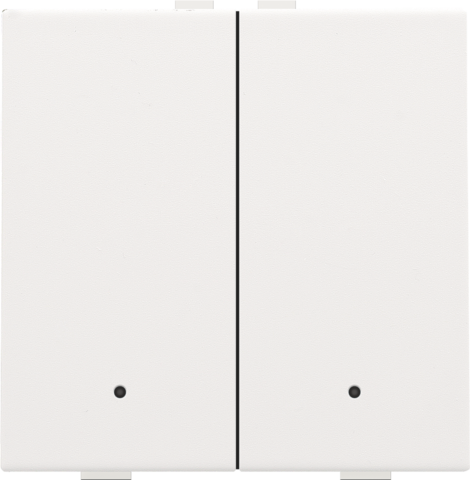 Niko - Tweevoudige drukknop met leds en comfortsensoren voor Niko H - 154-52202
