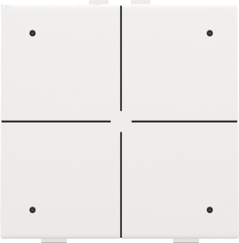 Niko - Viervoudige drukknop met leds en comfortsensoren voor Niko H - 154-52204