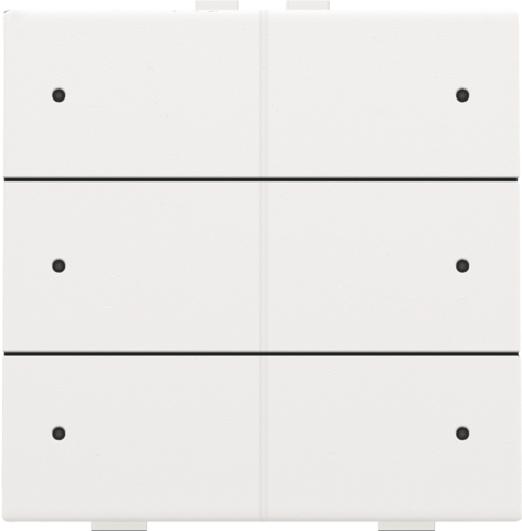 Niko - Zesvoudige drukknop met leds en comfortsensoren voor Niko Ho - 154-52206