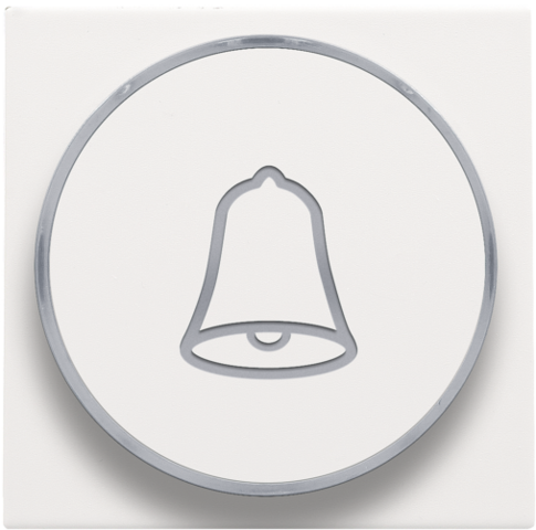Niko - Afwerkingsset met doorschijnende ring met belsymbool voor dr - 154-64007