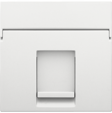 Niko - Centraalplaat data 1x RJ, white coated - 154-65100