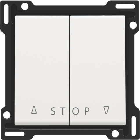 Niko - Afwerkingsset voor tweevoudige rolluikdrukknop voor elektron - 154-65918