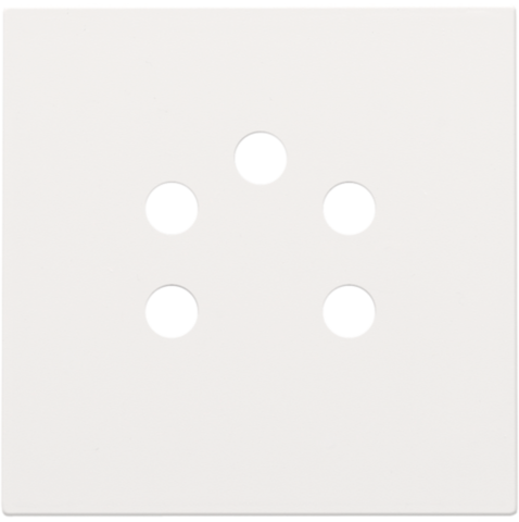 Niko - Afwerkingsset voor 5 polige telefooncontactdoos, white coate - 154-69001