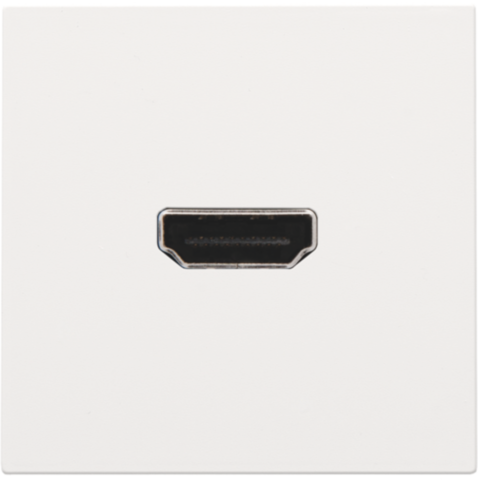 Niko - Afwerkingsset met HDMI naar HDMI aansluiting, white coated - 154-69417