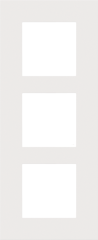 Niko - Drievoudige afdekplaat, 60 mm centerafstand, verticaal, - 154-76300