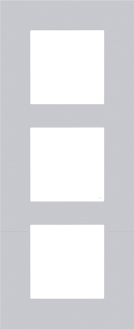 Niko - Drievoudige afdekplaat, 60 mm centerafstand, verticaal, - 155-76300