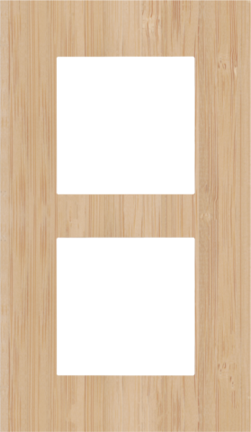 Niko - Tweevoudige afdekplaat, 60 mm centerafstand, verticaal, - 156-76200