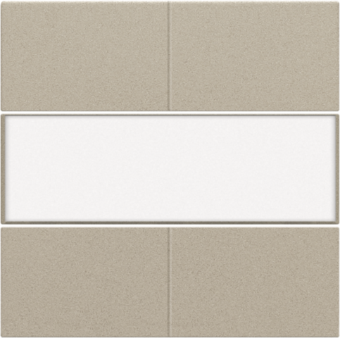 Niko - Afwerkingsset voor 4 voudige potentiaalvrije drukknop 24 V m - 157-40250